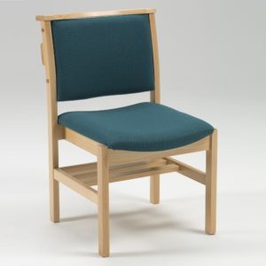 Comfortable wooden church chairs from Alpha Furnishing