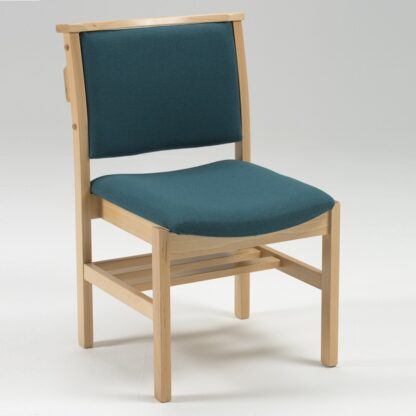 Comfortable Stacking Wooden Upholstered Chapel And Church Chair