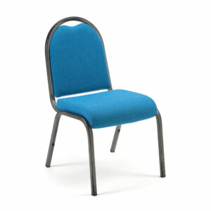 AR2BW Lightweight Stacking Chair with upholstered seat and back by Alpha Furnishing