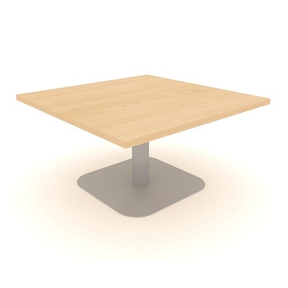 table coffee centre pedestal square 800mm tables alpha ref