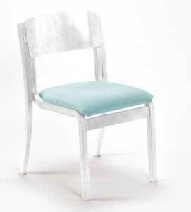 Lightweight high stacking wooden church chair for beach church