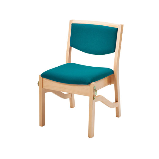 High Stacking Wooden Upholstered Chair Alpha Furniture