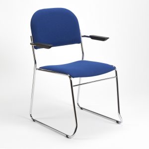 Original high stacking upholstered lightweight SB2M chair - church chair - conference armchair - stacking armchairs