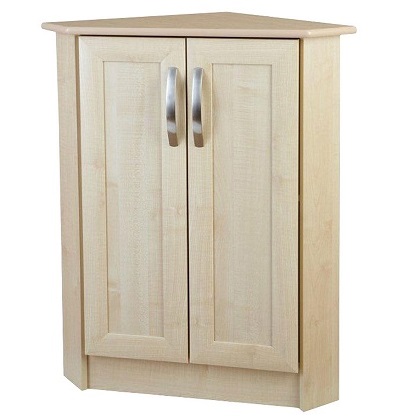 Unfinished tall corner shop cabinet