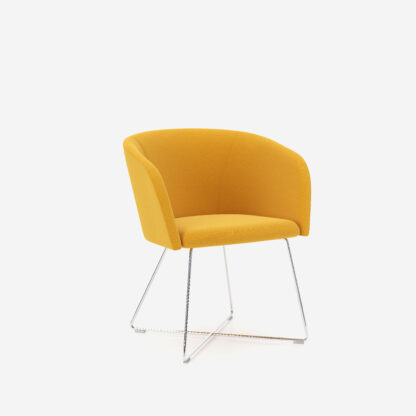 Modern Styled Tub Chair/Sofa with Wood or Metal Legs | Soft Reception Seating | 