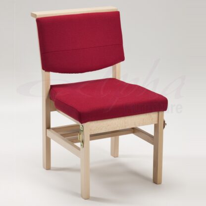 Stacking Wooden Chapel and Church Upholstered Bench Chair | Church Chairs | A1BS