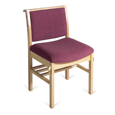 Comfortable Wooden Upholstered Chapel and Church Chair | All Chapel Chairs | A1LE