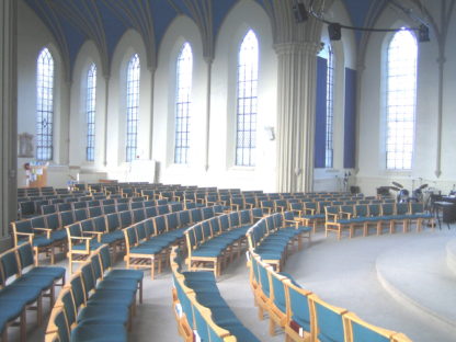 Comfortable Stacking Wooden Upholstered Chapel and Church Chair | All By Material | A1LSE
