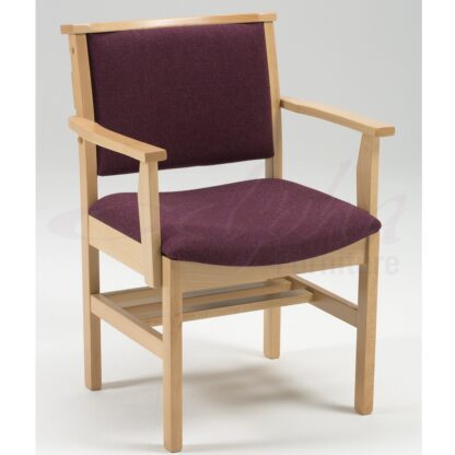 Comfortable Wooden Upholstered Chapel and Church Chair | Wooden Chapel Chairs | A1LSE