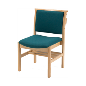 Comfortable Stacking Wooden Upholstered Chapel and Church Chair from Alpha Furnishing