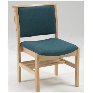 Comfortable Stacking Wooden Upholstered Chapel and Church Chair | Wooden Church Chairs | A1LSE