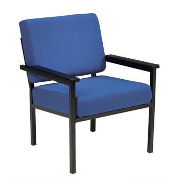 Soft Seating Easy Chair Metal Frame With Arms | Reception Seating | BEM1A