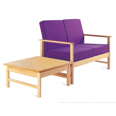 Budget Wooden Easy Lounge Reception Sofa with Arms | Reception Seating | BEWS1A