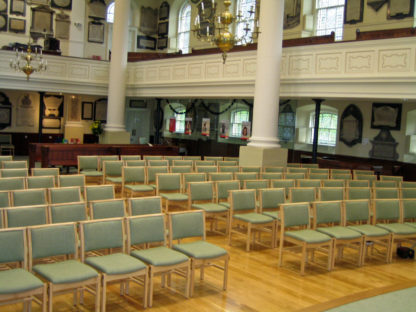 Comfortable Stacking Wooden Upholstered Chapel and Church Chair | Wooden Chapel Chairs | A1LSE