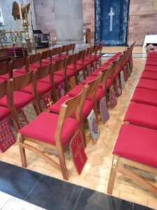 Belfast Chairs, Stacking Chairs, Cathedral chairs