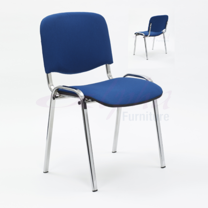 Lightweight Stacking Conference Chair with Black or Chrome frame | All By Function | C2A