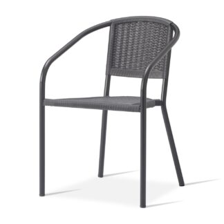 Wicker Effect Outdoor Cafe Armchair | Cafe/Dining Chairs | CCO1