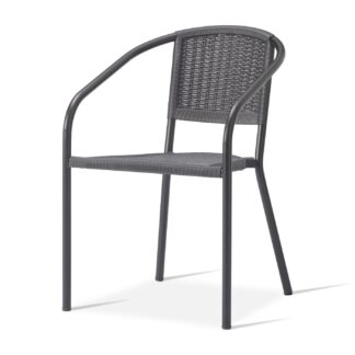 Wicker Effect Outdoor Cafe Armchair | Cafe/Dining Chairs | CCO4