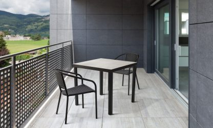 Wicker Effect Outdoor Cafe Armchair | All By Function | CCO1
