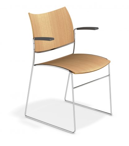 Canterbury Curvy Stacking Contemporary Cathedral Chair | All By Function | CSBS