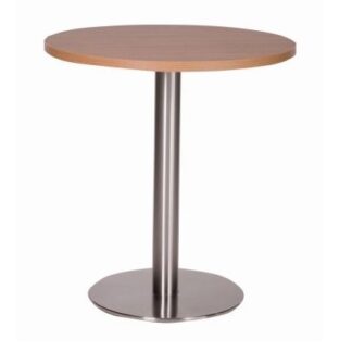 NEVADA Round Pedestal Base Cafe/Dining Table with Square or Round MFC Top