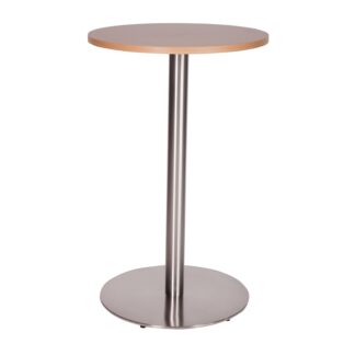 NEVADA Round Pedestal Base Poseur Table with Square or Round MFC Top | Cafe Tables | CT3-P