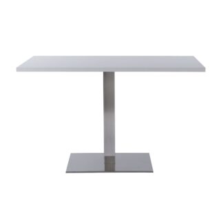 NEVADA Single Pedestal Base Cafe/Dining Table with Rectangular MFC Top | Cafe Tables | CT3R-D