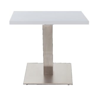NEVADA Square Pedestal Base Coffee Table with Square or Round MFC Top | Cafe Tables | CT3S-C