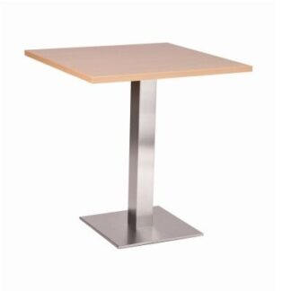 NEVADA Square Pedestal Base Cafe/Dining Table with Square or Round MFC Top | Gopak Enviro and Early Years Tables | GOPENB