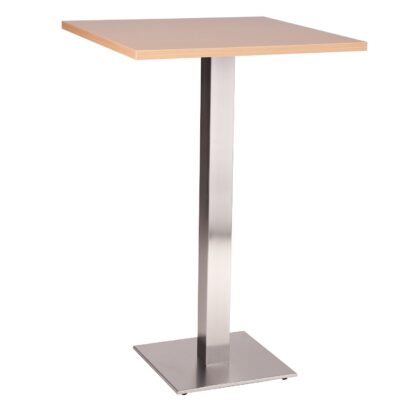 NEVADA Square Pedestal Base Poseur Table with Square or Round MFC Top | Cafe Tables | CT3S-P