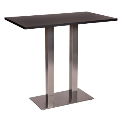 NEVADA Twin Pedestal Base Poseur Table with Rectangular MFC Top | Cafe Tables | CT3T-P