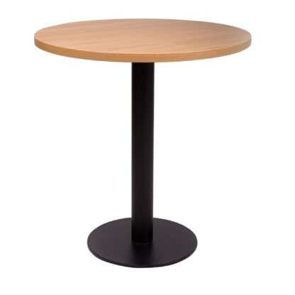 ROMA Round Base Cafe Table with Square or Round MFC Top | Cafe Tables | CT5-D