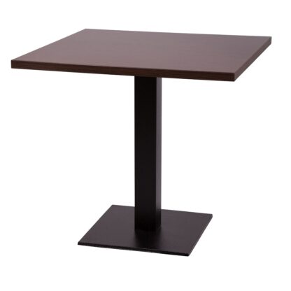 ROMA Square Base Cafe Table with Square or Round MFC Top | Cafe Tables | CT5S-D