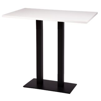ROMA Twin Base Cafe Table with Rectangular MFC Top | Cafe Tables | CT5T-P