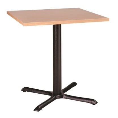 Cross Base Budget Cafe Table with Square or Round Top | Cafe Tables | CT6-D