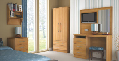 Coventry Range Combination Robe - Single Full Length Door | Coventry Bedroom Range | BRBWCR