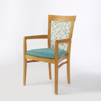 HAMBLETON Carver Chair with Wood Surround Upholstered Back (Essentials) | Bedroom Chairs | SHSWADC