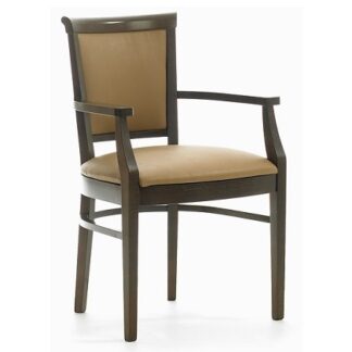 CLEVELAND Carver Chair with Curved Upholstered Back (Essentials) | Dining Chairs | DC6A