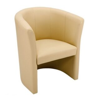 Budget Tub Chair Faux Leather | Library Chairs | E4U