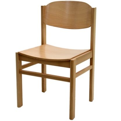 Non Stacking All Wood Chapel and Church Chair | Library Chairs | E4