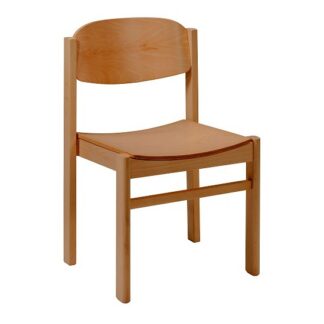 Stacking All Wood Chapel and Church Chair | Wooden Chapel Chairs | A1LS