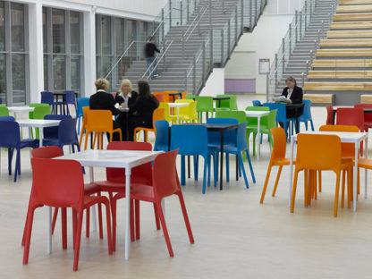 Contemporary POP! One Piece Stacking Chair | All By Function | EPOP6
