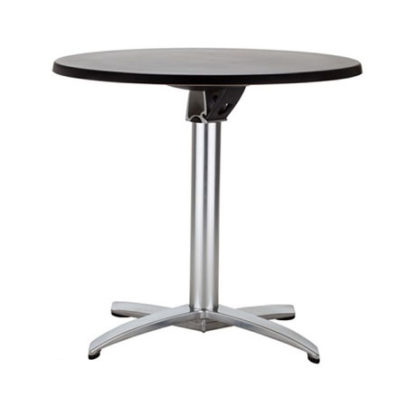 SUNNY Nesting Flip-Top Cafe Table - Silver Finish | Cafe Tables | ESUN1