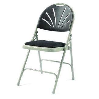 Fanback  Folding Chair with Padded Seat (Quick Delivery) | Fast Dispatch Stacking Chairs | F4E