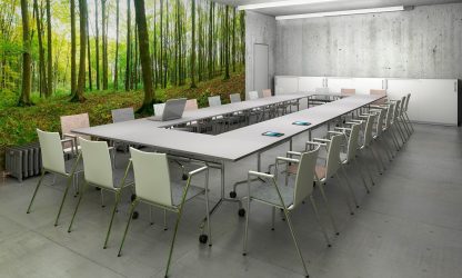 Folding Top Rectangular Conference Table 1600mm | All Other Tables | FLIBM02