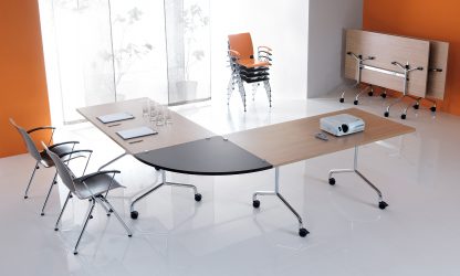 Folding Top Rectangular Conference Table 1600mm | Folding Meeting Tables | FLIBM02