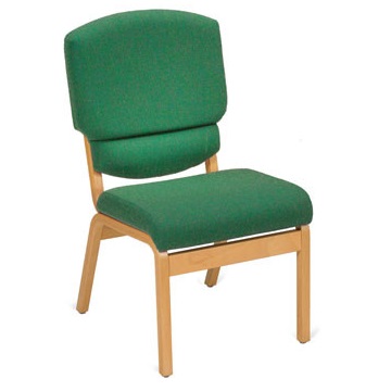 Comfortable Wooden Stacking Upholstered Bench Chair | All By Material | HB1WS
