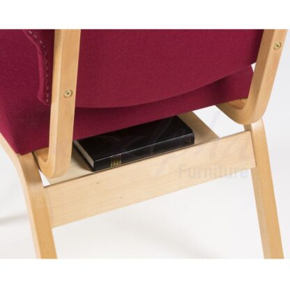 Comfortable Wooden Stacking Upholstered Bench Chair | Chapel Chairs | HB1WS
