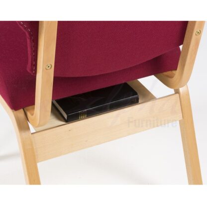 Comfortable Wooden Stacking Upholstered Bench Chair | All By Material | HB1WS