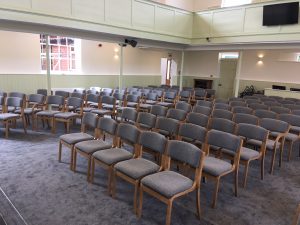 Church Chairs at Horham Baptist Church.
